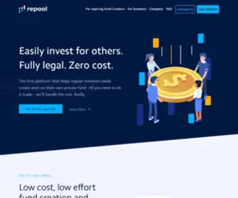 Repool.io(The hedge fund launch platform for emerging managers) Screenshot