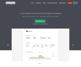Reportdash.com(Online Reporting and Data Visualisation tool) Screenshot