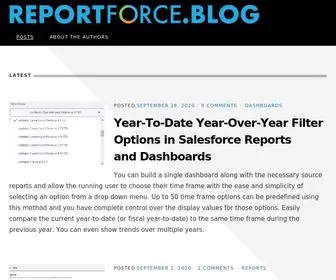 Reportforce.blog(Salesforce reports) Screenshot