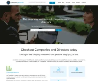 Reportingaccounts.com(Check Out Companies And Directors Using Reporting Accounts New Home) Screenshot