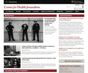 Reportingonhealth.org(Reporting on Health) Screenshot