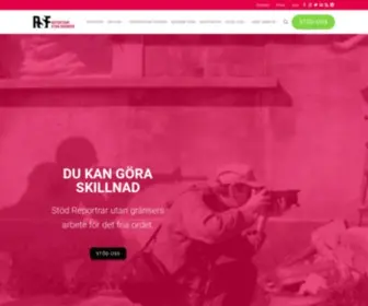 Reportrarutangranser.se(Start) Screenshot