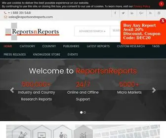 Reportsnreports.com(Market Research Reports on Industry Trends & Forecasts) Screenshot