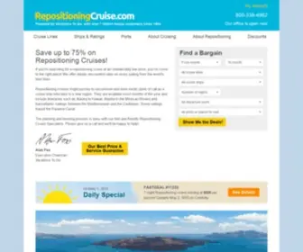 Repositioningcruise.com(Repositioning Cruises) Screenshot