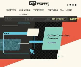 Repower.org(Reclaiming Our Power for Radical Change) Screenshot
