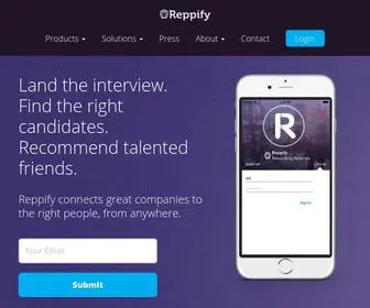 Reppify.com(Rewarding Referrals) Screenshot