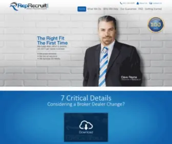 Reprecruit.com(Our mission) Screenshot