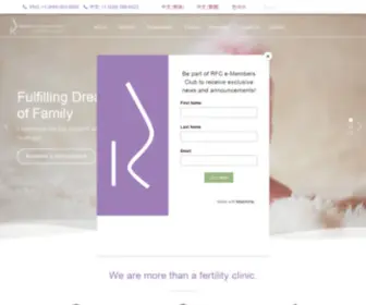 Reproductivefertilitycenter.com(Reproductive Fertility Center) Screenshot