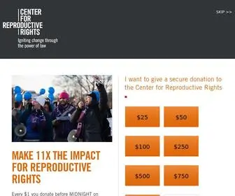 Reproductiverights.org(Center for Reproductive Rights) Screenshot