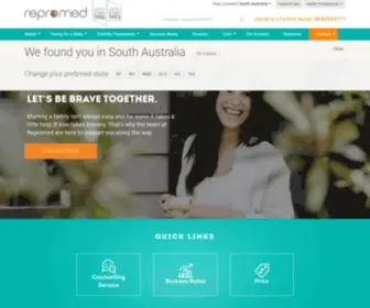 Repromed.com.au(Repromed IVF Adelaide) Screenshot