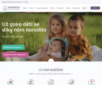 Repromeda.cz(Reprodukční klinika a centrum preimplantační diagnostiky) Screenshot