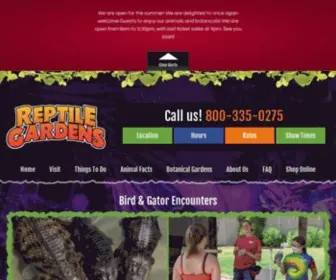 Reptilegardens.com(Wild Animal Park) Screenshot