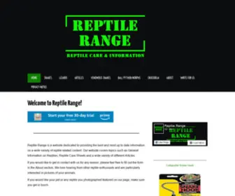 Reptilerange.com(Reptile range) Screenshot