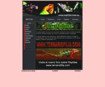 Reptiles.com.es(Cuidados y mantenimiento) Screenshot