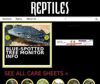 Reptilesmagazine.com(Reptiles Magazine) Screenshot