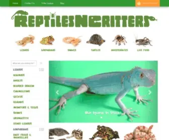 Reptilesncritters.com(Lizards) Screenshot