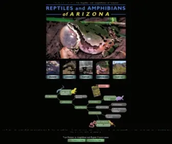 Reptilesofaz.org(The Reptiles and Amphibians of Arizona) Screenshot