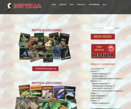 Reptilia.es(Revista de reptiles) Screenshot