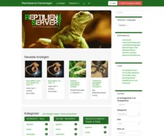 Reptilienserver.de(Reptilienserver Kleinanzeigen) Screenshot