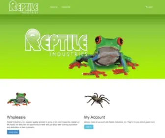 Reptind.com(Reptile Industries) Screenshot