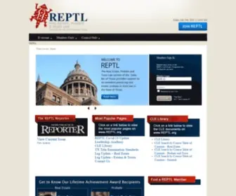 Reptl.org(Probate and Trust Law Section of the State Bar of Texas (REPTL)) Screenshot