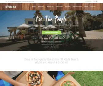 Republica.net.au(Republica St Kilda Beach Restaurant) Screenshot