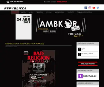 Republicca.com(Sala Repvblicca de Valencia) Screenshot