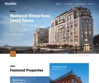 RepublicFamilyofcompanies.com(Trusted Partners in Real Estate Development) Screenshot