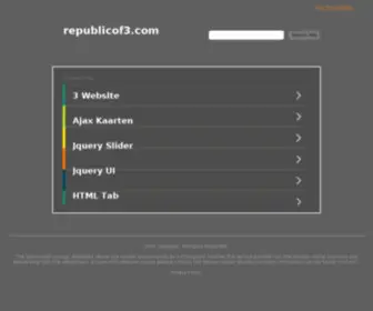 Republicof3.com(Ro3 Web Designers) Screenshot