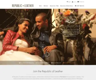Republicofleather.com(Republic of Leather) Screenshot