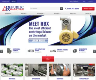 Republicsales.com(Vacuum Pump Air Knife Drying System Regenerative Blowers Centrifugal Blower Manufacturer) Screenshot