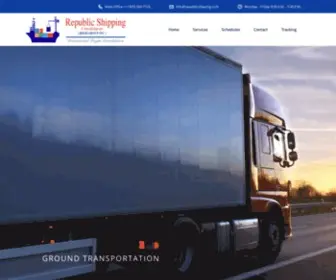 Republicshipping.com(International Freight Consolidators) Screenshot