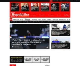 Republika.rs(Portal Srpskog telegrafa) Screenshot