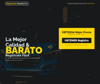 Repuestoscrv.gt(Repuestos Honda Crv Guatemala PBX) Screenshot