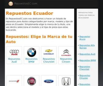 Repuestosec.com(Repuestos Ecuador) Screenshot