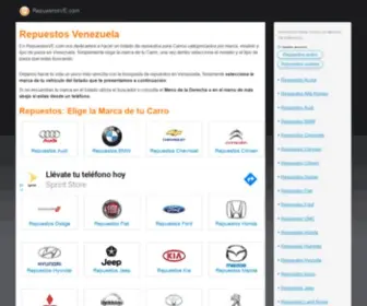 Repuestosve.com(Repuestos Venezuela) Screenshot