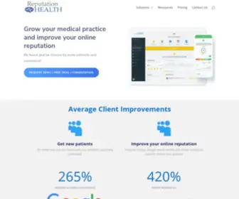 Reputation-Health.com(Grow Your Medical Practice and Improve Your Online Reputation) Screenshot