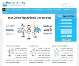 Reputationmanagements.com(Online Reputation Management Services) Screenshot