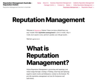 Reputationstation.com.au(Reputation Management) Screenshot