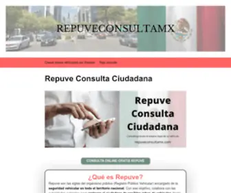 Repuveconsultamx.com(▷ REPUVE Consulta Ciudadana gratis) Screenshot