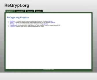 ReqRypt.org(ReqRypt) Screenshot