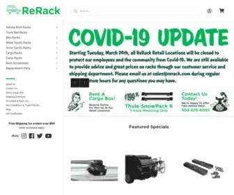 Rerack.com(New and used roof racks from Yakima and Thule) Screenshot