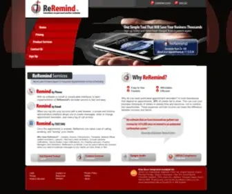 Reremind.com(ReRemind Appointment Reminder Service) Screenshot