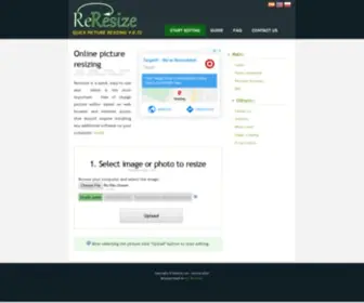 Reresize.com(☆) Screenshot