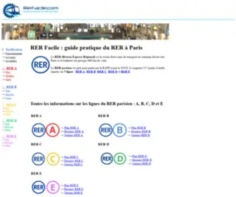 Rerfacile.com(RER Facile) Screenshot