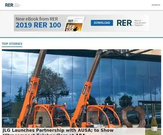 Rermag.com(Articles, news, products, blogs and videos from Rental Equipment Register) Screenshot