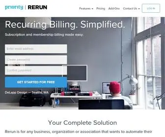 Rerunapp.com(Recurring, subscription, and membership billing) Screenshot