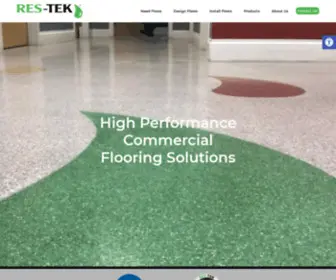 Res-Tek.net(High Performance Commercial Flooring Solutions) Screenshot