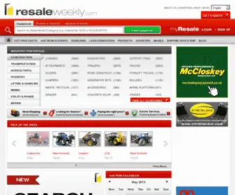 Resale-Weekly.co.uk(Used Plant and Machinery Sales) Screenshot