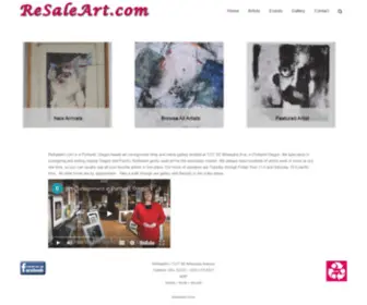 Resaleart.com(Art Gallery) Screenshot